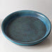 Stig Lindberg for Gustavsberg, unique large stoneware shallow bowl with turquoise glaze K2370