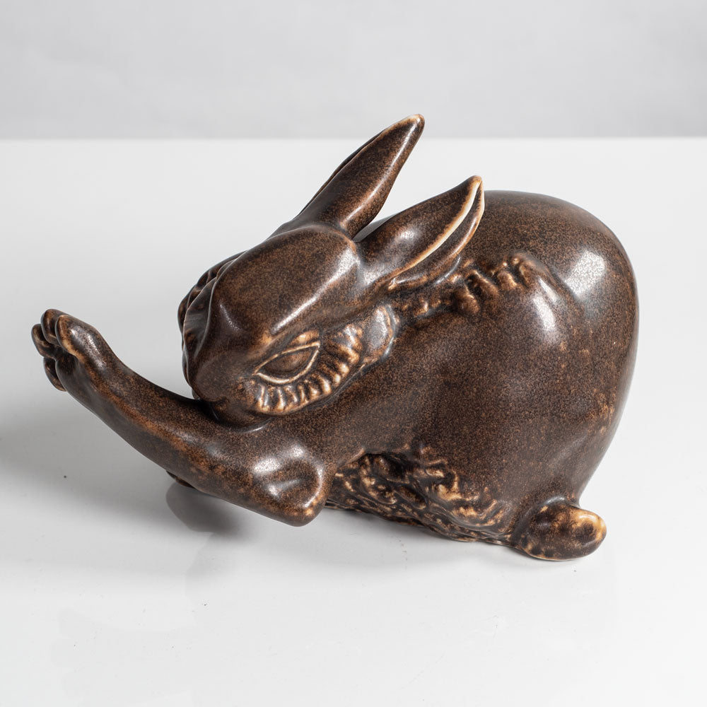 Hugo Liisberg for Saxbo, stoneware figure of a hare M4098