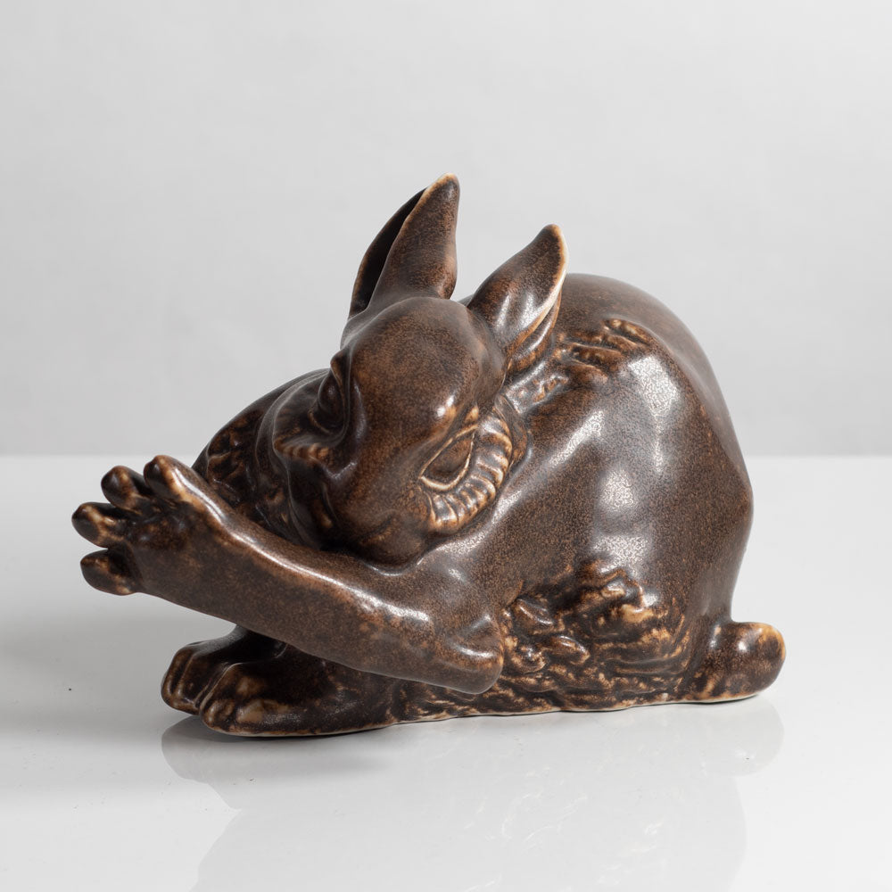 Hugo Liisberg for Saxbo, stoneware figure of a hare M4098