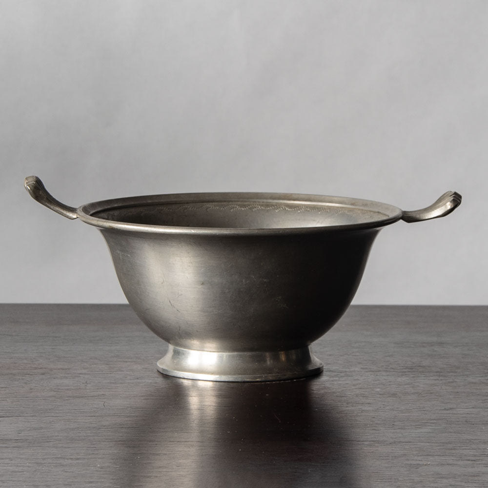 Svenskt Tenn, Sweden, tin footed bowl with two handles J1037