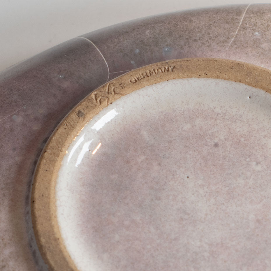 Richard Uhlemeyer, Germany, ceramic dish with glossy gray glaze C5137