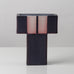 Karl Scheid, Germany, geometric vase with purple, pink and white glaze K2315
