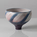 Karl Scheid, Germany, unique stoneware bowl with pink and blue glaze K2310