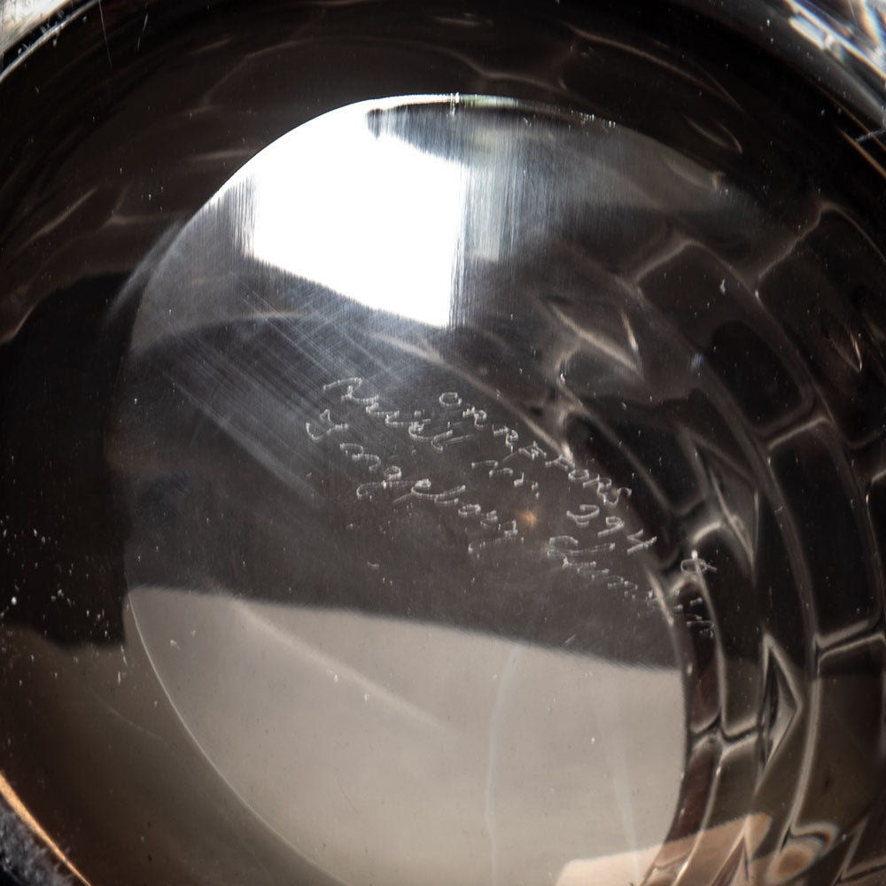 Ingeborg Lundin for Orrefors, Sweden, Ariel vase in brown and gray glass J1114