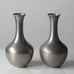 Schreuder & Olsson, Sweden, pair of pewter  vases L3053 and L3052