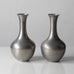 Schreuder & Olsson, Sweden, pair of pewter  vases L3053 and L3052