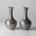 Schreuder & Olsson, Sweden, pair of pewter  vases L3053 and L3052