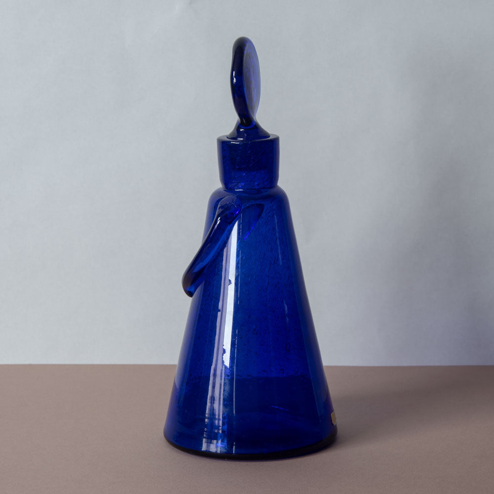 Erik Hoglund for Boda, blue glass decanter J1107