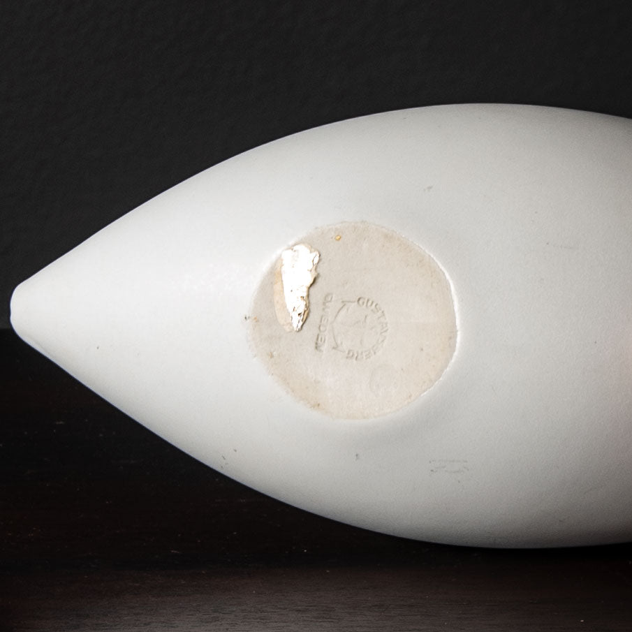 Stig Lindberg for Gustavsberg, "Veckla" bowl with matte white glaze A1172