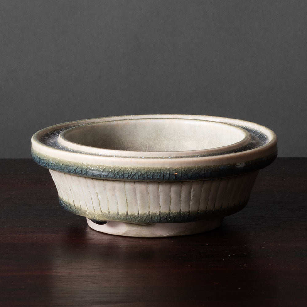 Wilhelm Kåge for Gustavsberg, Sweden, unique white "Farsta" bowl J1179