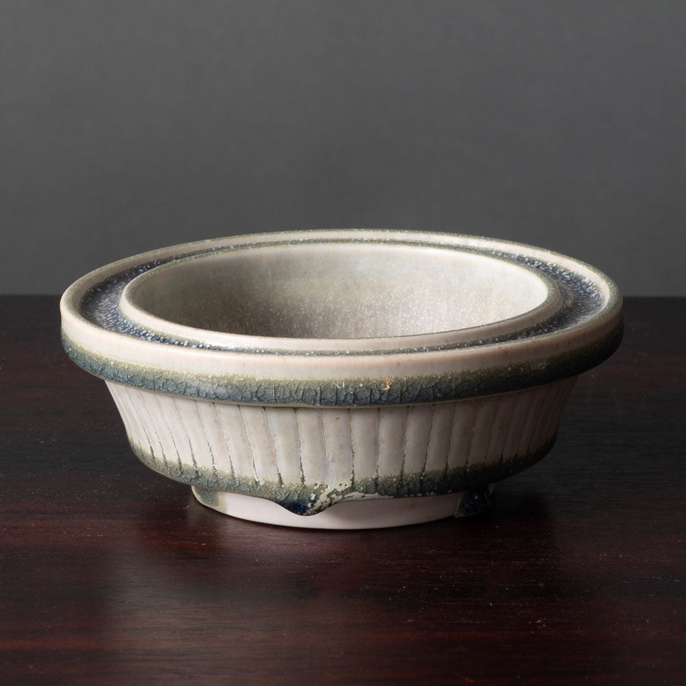 Wilhelm Kåge for Gustavsberg, Sweden, unique white "Farsta" bowl J1179