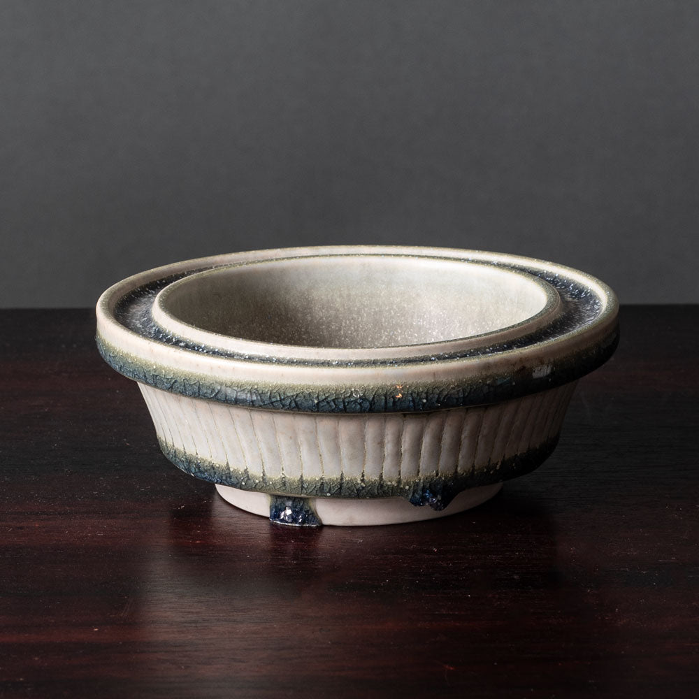 Wilhelm Kåge for Gustavsberg, Sweden, unique white "Farsta" bowl J1179