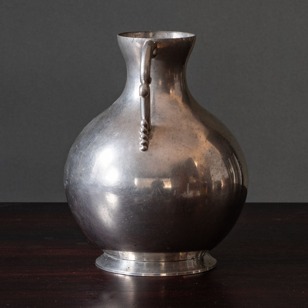 Eskilstuna Metall & Thermosindustri (EMTI), Sweden, pewter vase with two handles J1433