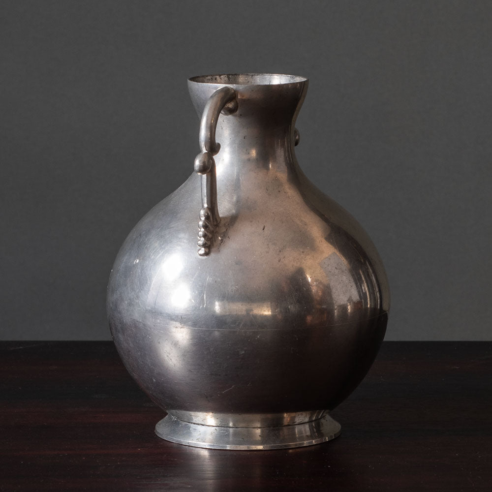 Eskilstuna Metall & Thermosindustri (EMTI), Sweden, pewter vase with two handles J1433