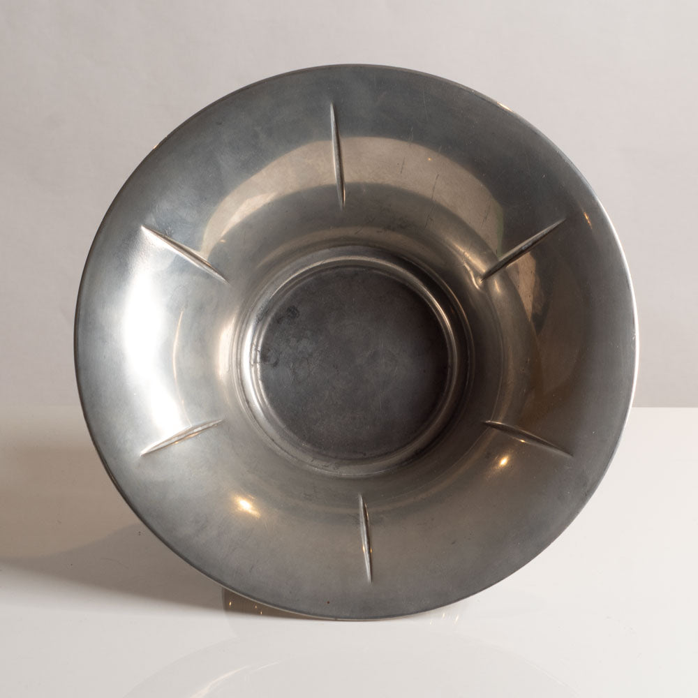 Edlunds Silverfabrik, Sweden, pewter large footed bowl J1381
