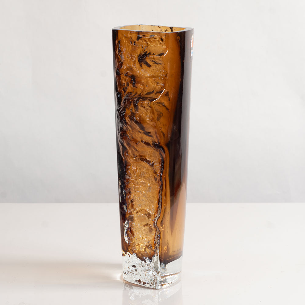 Kai Blomqvist for Kumela, Finland, textured orange vase M4077
