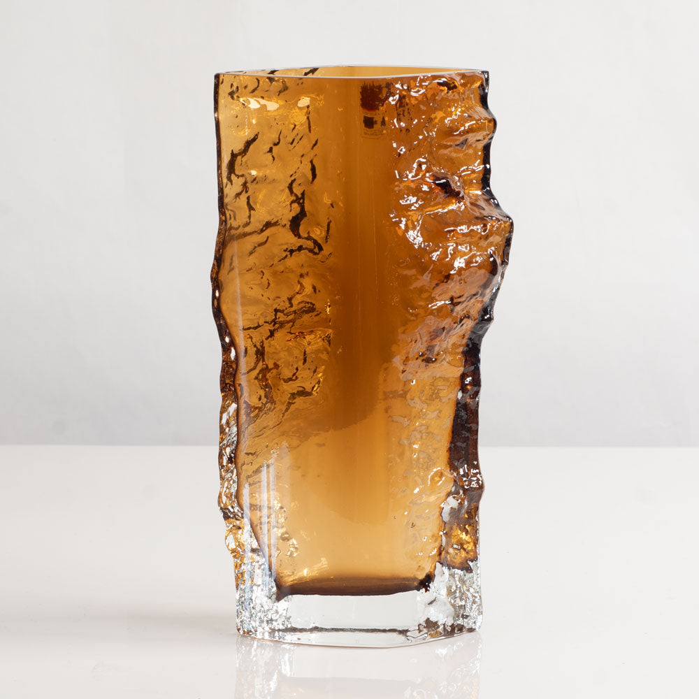 Kai Blomqvist for Kumela, Finland, textured orange vase M4077