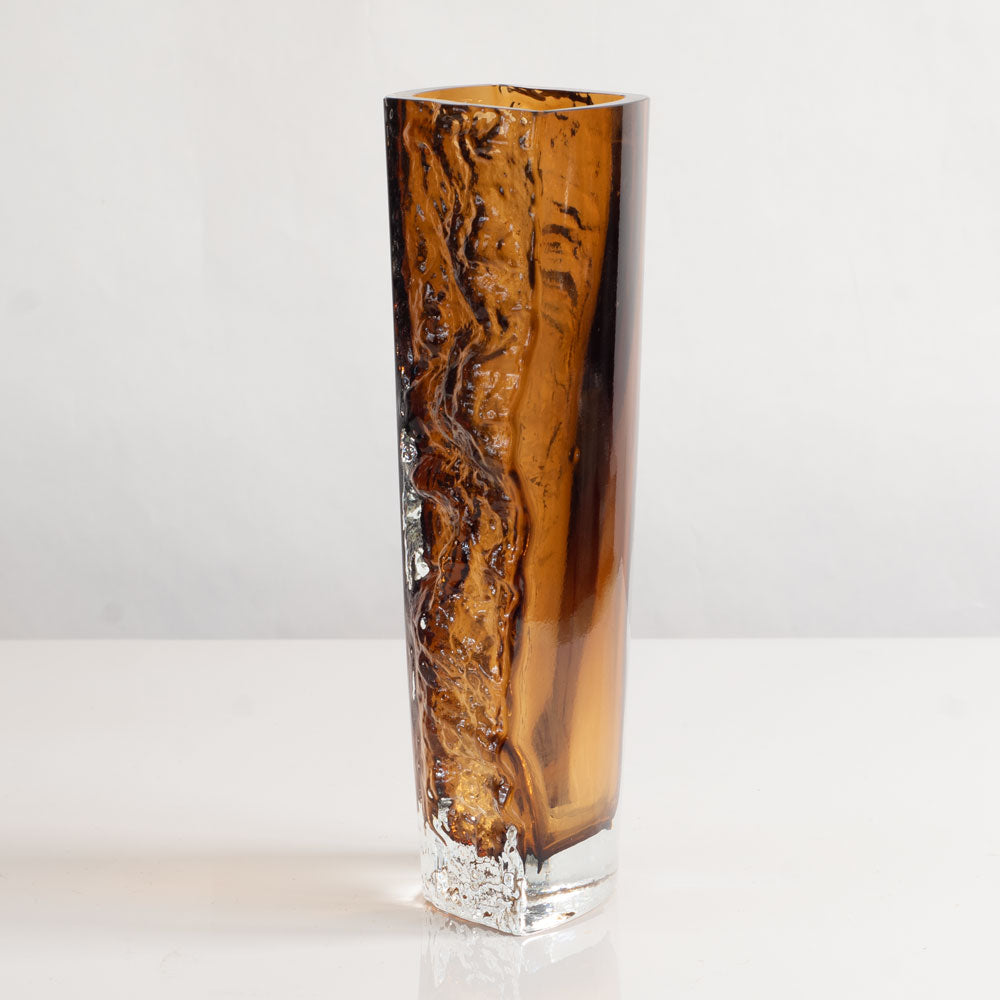 Kai Blomqvist for Kumela, Finland, textured orange vase M4077
