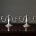 Danskt Kunst, Denmark, pair of art nouveau pewter candelabras K2784
