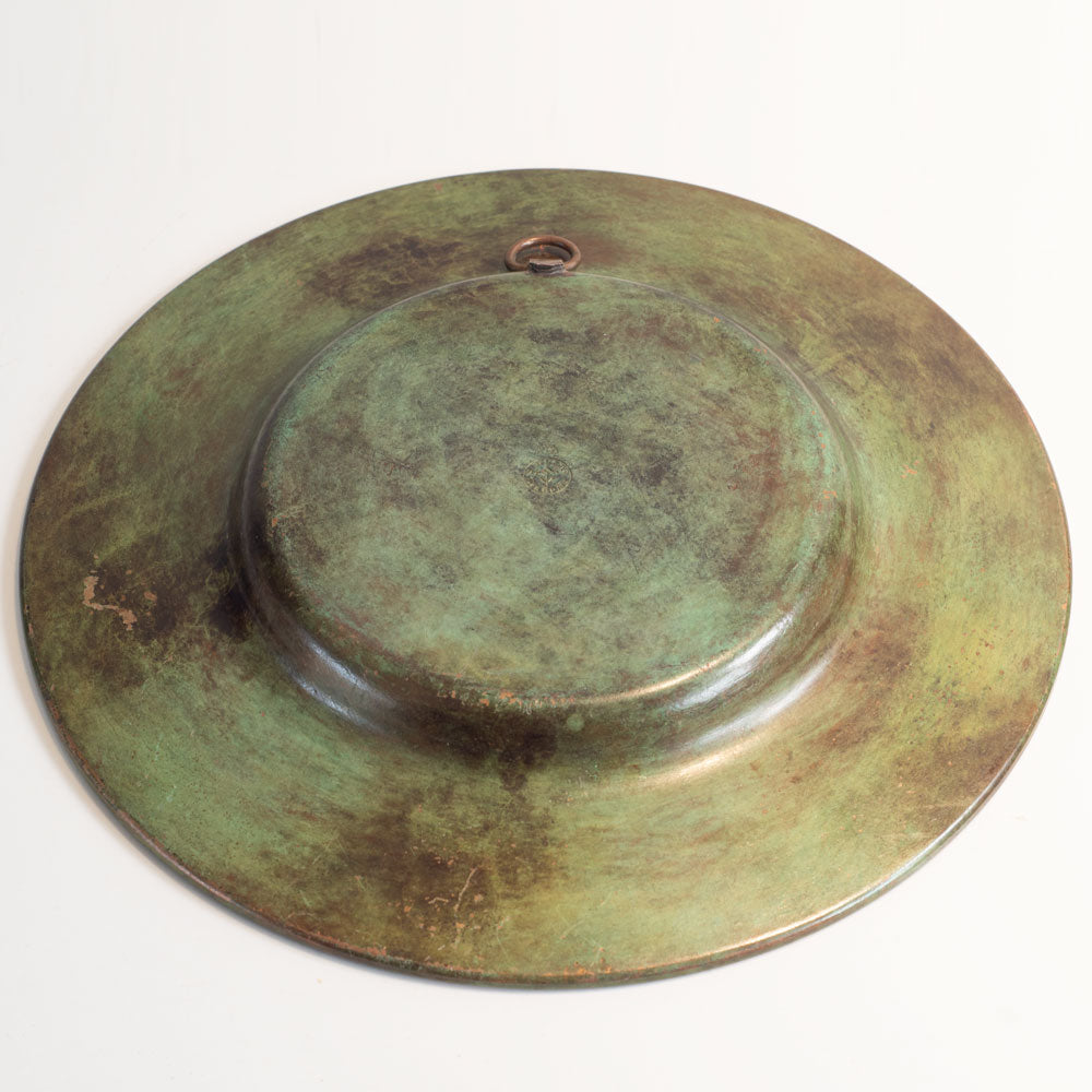 Swedish, bronze dish with ship motif L3552