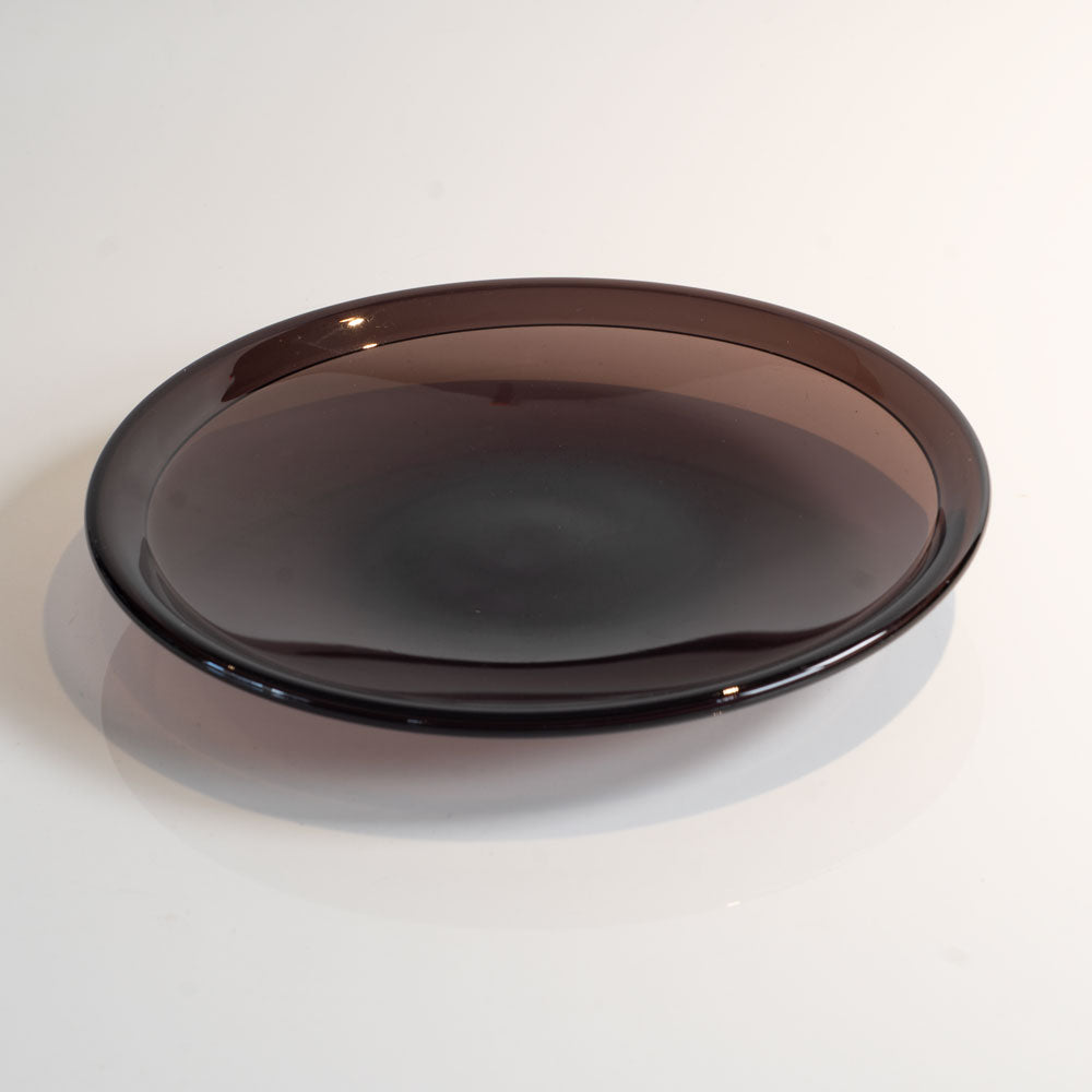 Timo Sarpaneva for Iittala, purple glass dish N4024D