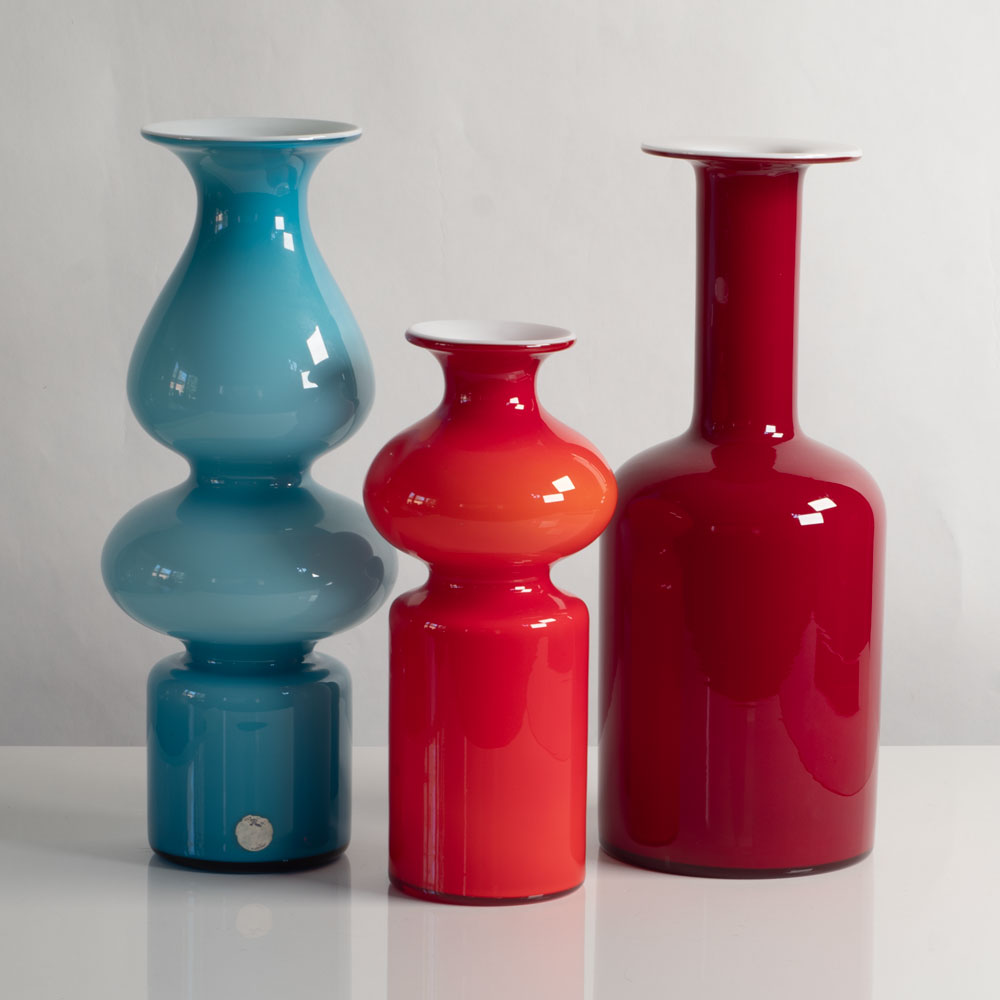 Group of Carnaby vases for Holmegaard, Denmark