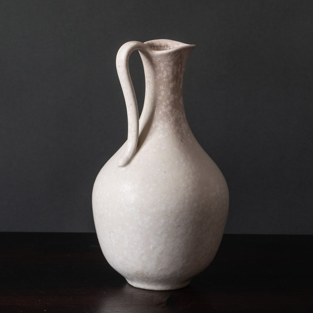 Gunnar Nylund for Rörstrand, stoneware pitcher with white glaze J1712