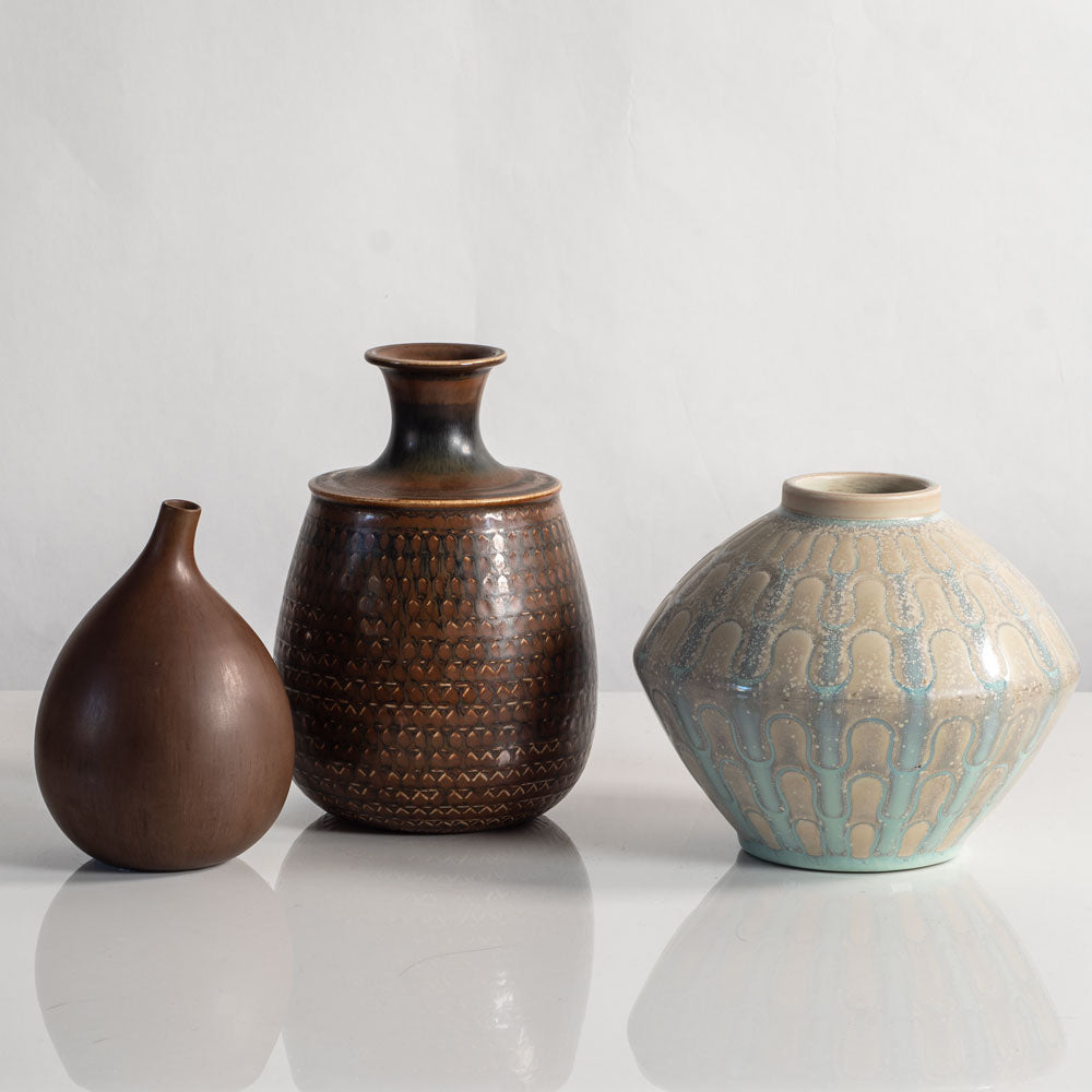 Group of vases by Stig Lindberg for Gustavsberg
