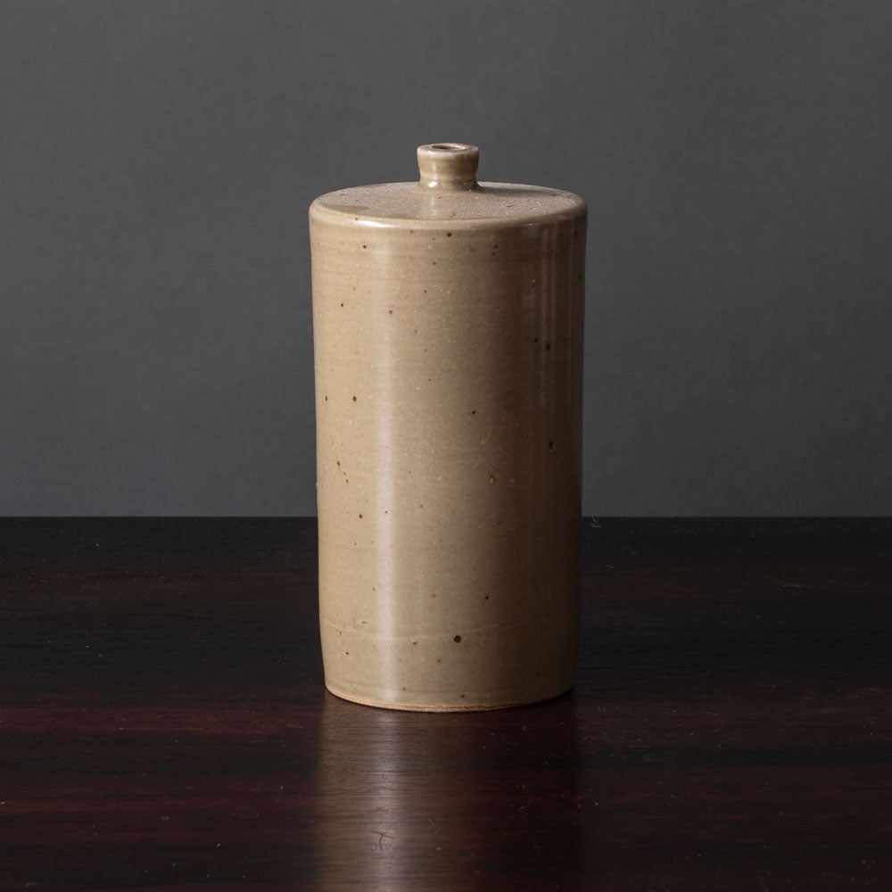 Claes Thell, Sweden, unique pale gray porcelain vase K2504