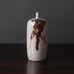 Claes Thell, Sweden, unique brown and white porcelain vase K2505