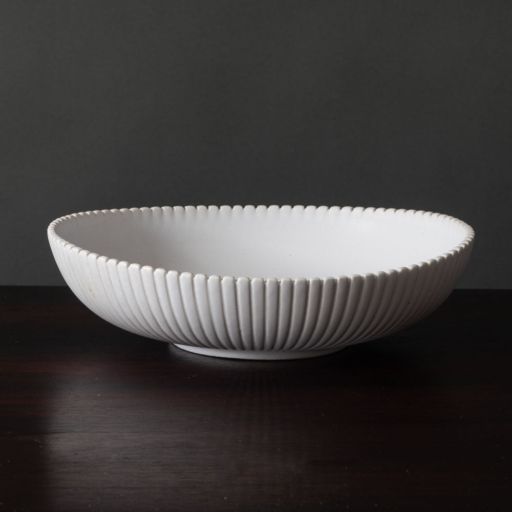 Stig Lindberg for Gustavsberg, Sweden, two Carrara vessels