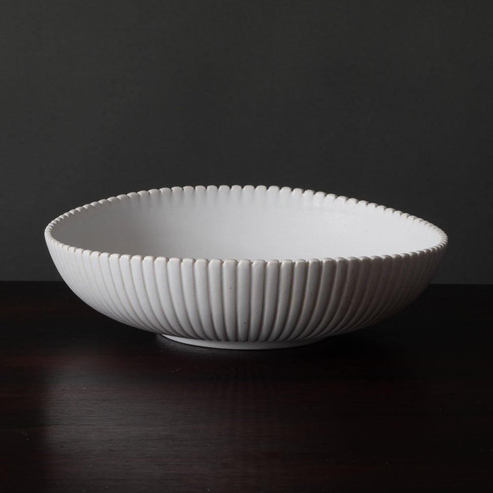Stig Lindberg for Gustavsberg, Carrara bowl with matte white glaze K2425