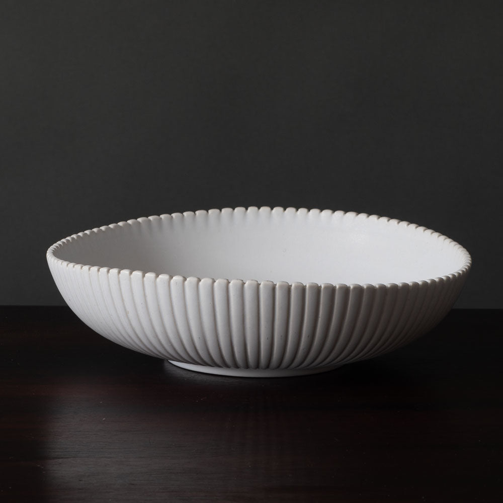 Stig Lindberg for Gustavsberg, Carrara bowl with matte white glaze K2425