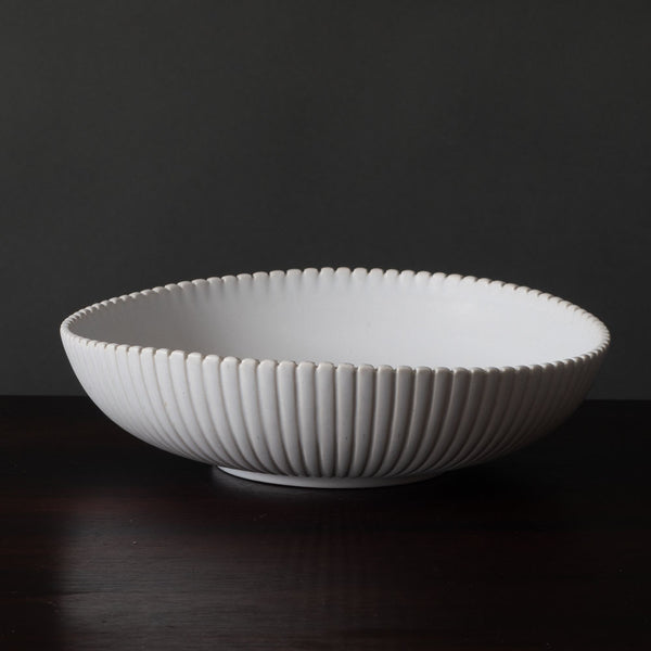 Stig Lindberg for Gustavsberg, Carrara bowl with matte white glaze