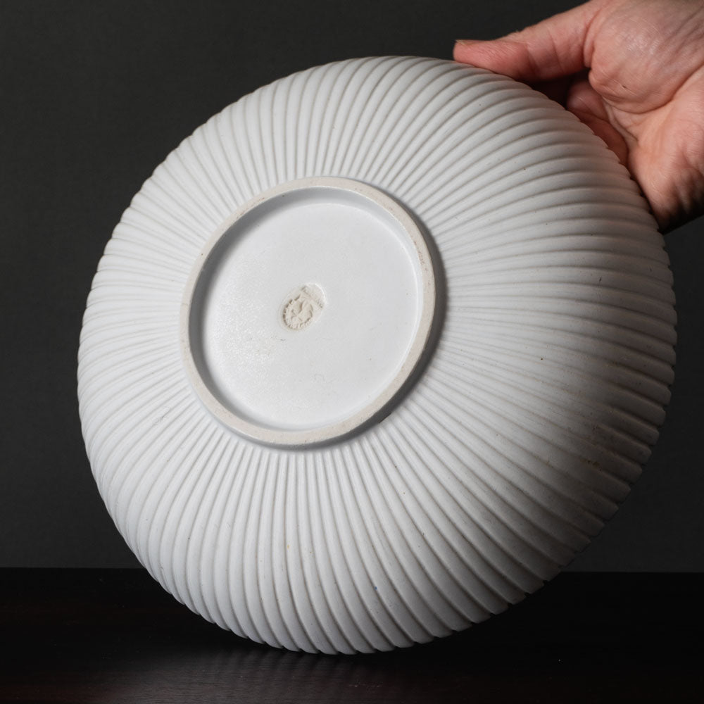 Stig Lindberg for Gustavsberg, Carrara bowl with matte white glaze K2425