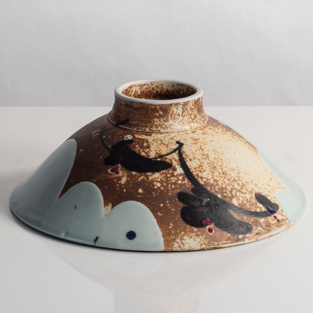 Margaret Frith , UK, porcelain bowl with partial celadon glaze L3993