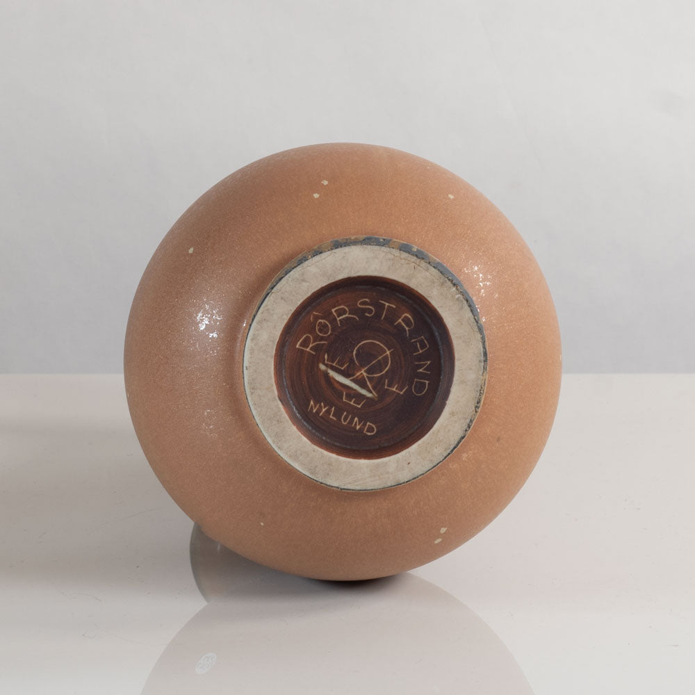 Gunnar Nylund for Rörstrand, stoneware vase with matte pale brown crystalline glaze L3532