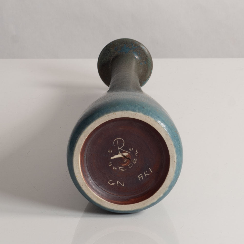 Gunnar Nylund for Rörstrand, Sweden , ceramic vase with blue-green glaze M4164