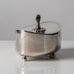 CG Hallberg, Sweden, "Nickel Silver" lidded jar L3003
