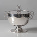 Carl Hoff, Sweden, silver lidded bowl with decorative handles L3143