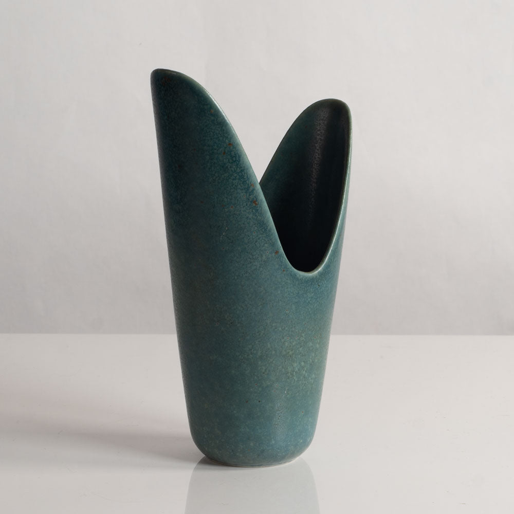 Gunnar Nylund for Rörstrand, Sweden , ceramic vase with blue-green glaze M4221