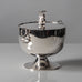 Carl Hoff, Sweden, silver lidded bowl with decorative handles L3143
