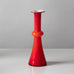 Per Lutken for Holmegaard, Denmark "Carnaby" candlestick vase in red and white J1449