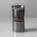 Eric Löfmann for Mema-GAB, Sweden, silver vase with hammered finish and scene in relief L3133
