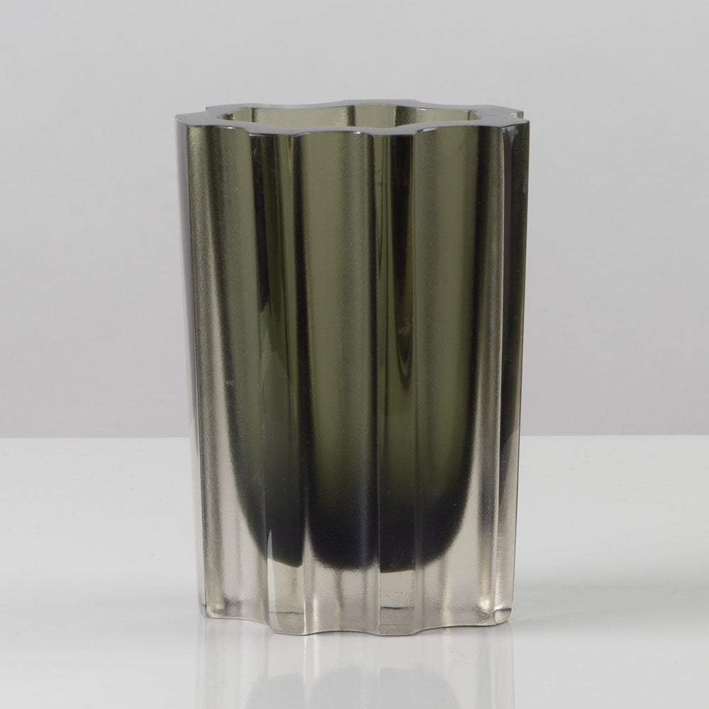 Three frosted glass vases by Tapio Wirkkala for Iittala, Finland