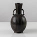 Just Andersen for GAB, Sweden, ribbed bronze handled vase L3081