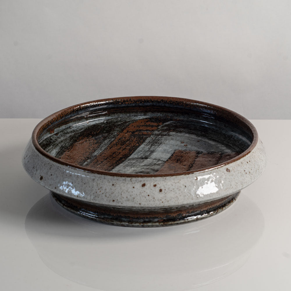 Rörstrand Drejar Gruppen large bowl with abstract illustration M4172