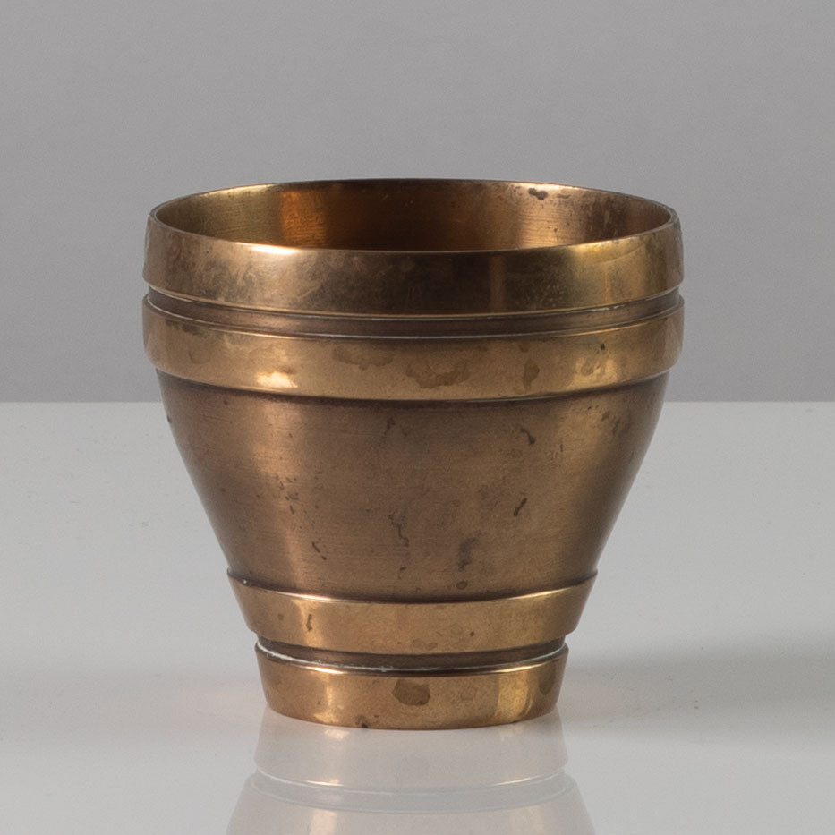 CAWA, Denmark, bronze fluted cup L3162