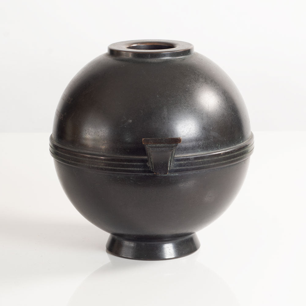 Nilsson & Johansson, Sweden, bronze art-deco vase L3648