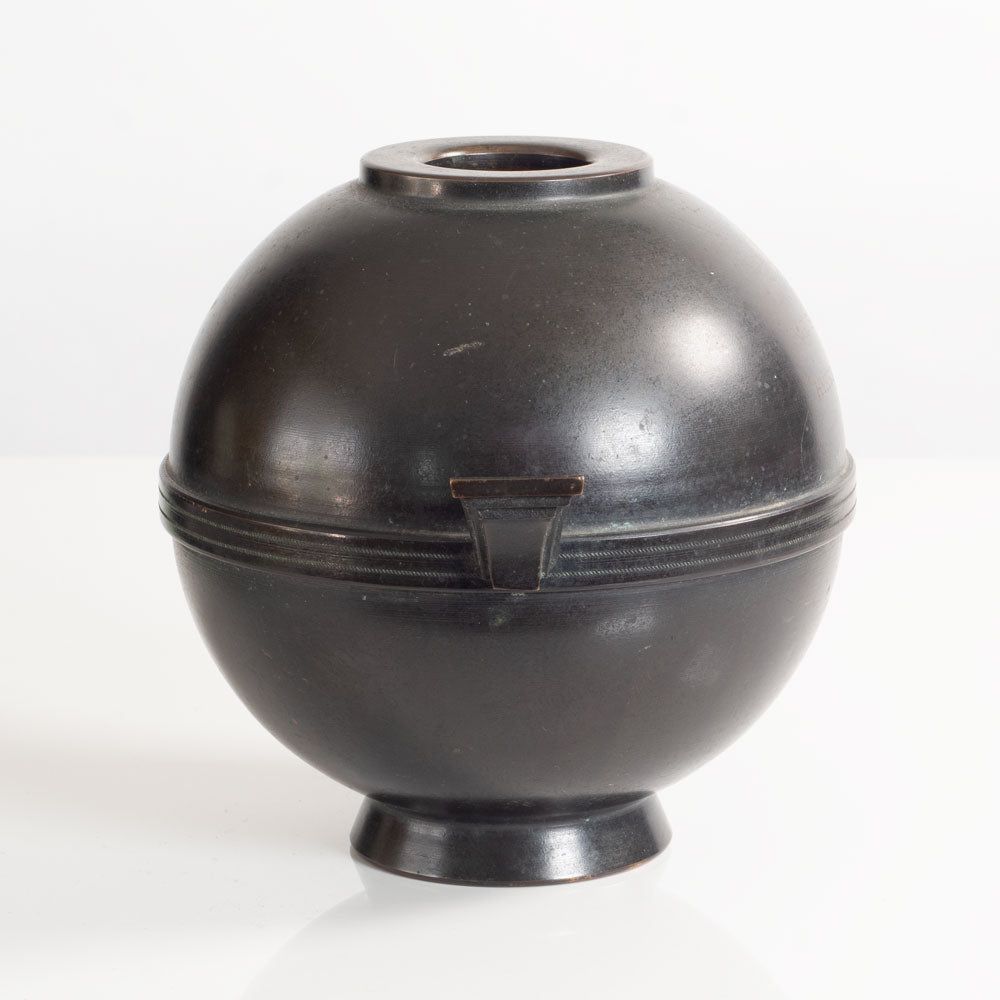 Nilsson & Johansson, Sweden, bronze art-deco vase L3648